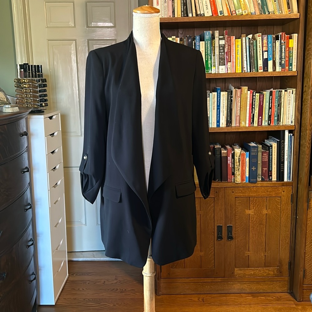 Zara Black Shawl Collar Blazer - Perfect Condition